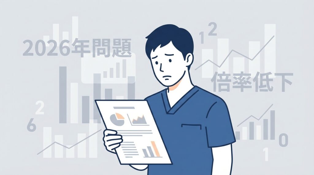 PTの有効求人倍率は低下中！2026年問題の現実