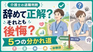 【体験談】介護士を辞めてよかった人と後悔した人の決定的な5つの違い