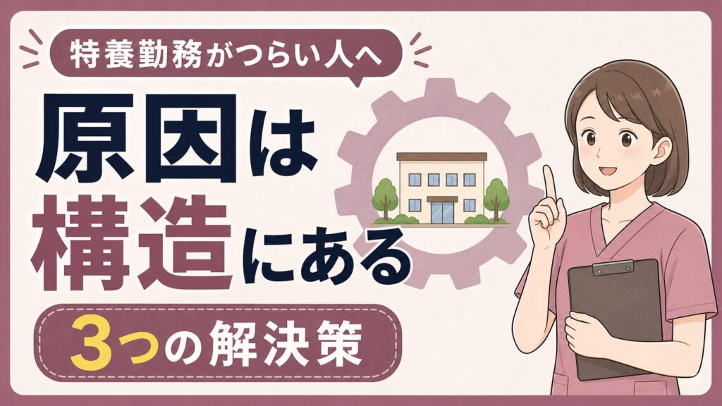 特養がきついのはあなたのせいじゃない！構造の問題と3つの解決策