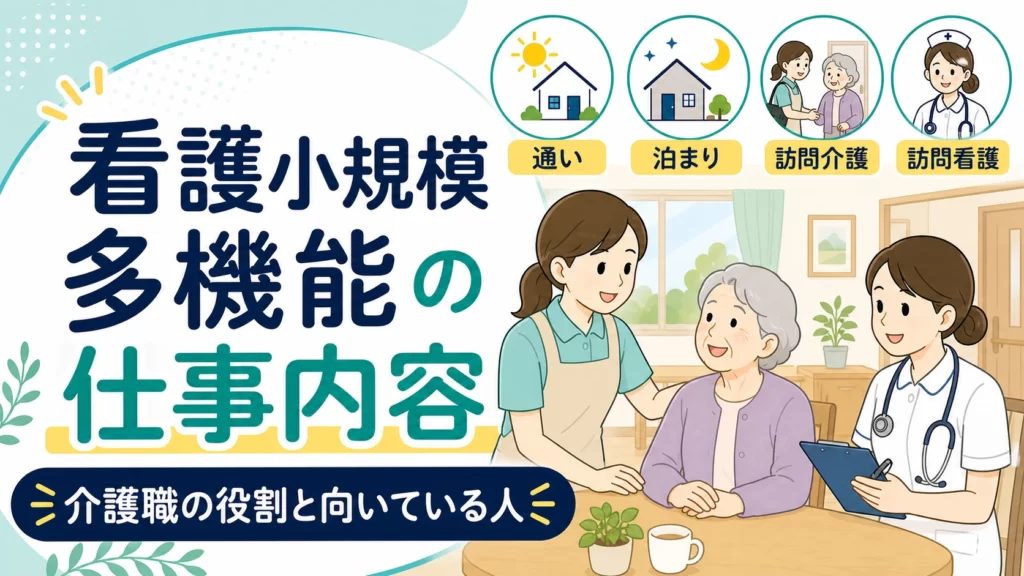 看護小規模多機能の仕事内容と介護職の役割