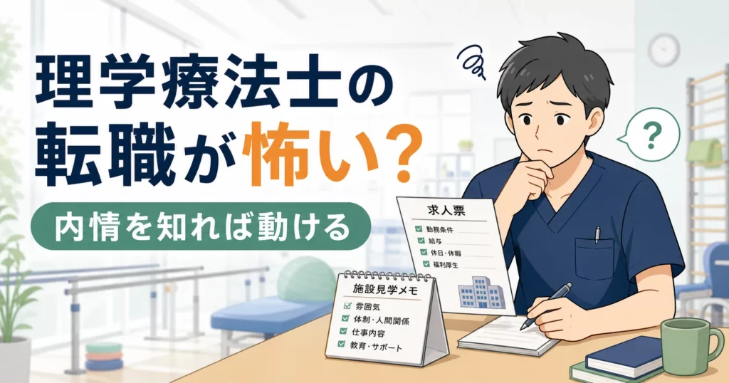 理学療法士の転職が怖い人向けの職場選び