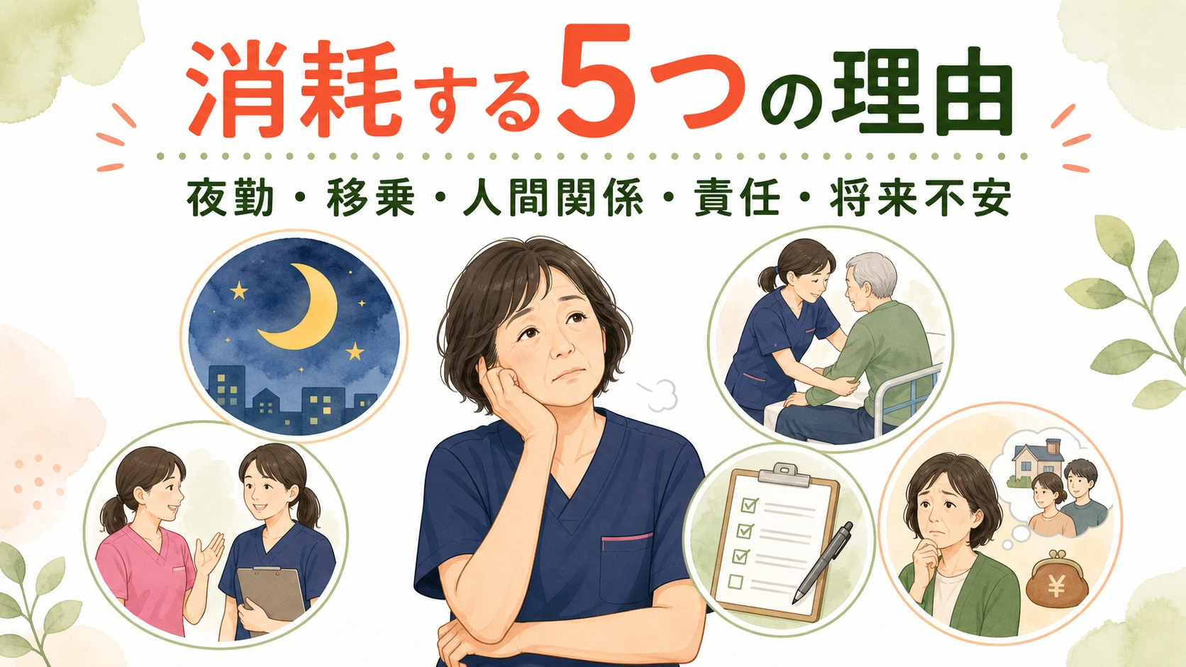 50歳の介護職が消耗しやすい5つの理由