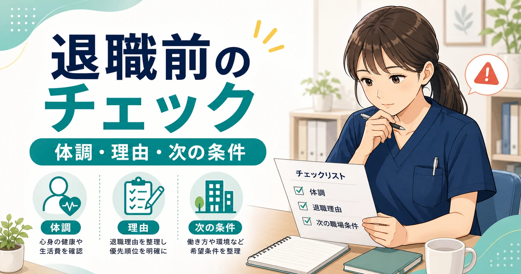 作業療法士が退職する前に確認したいチェック内容