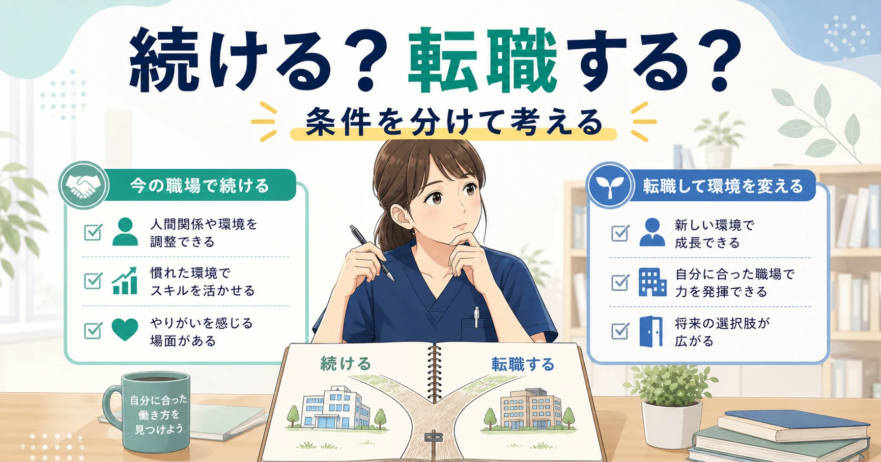 作業療法士を続けるか転職するかの分け方
