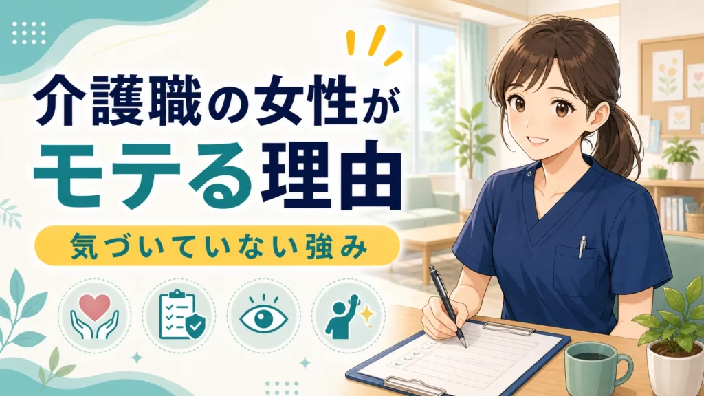 介護職の女性がモテる理由と気づいていない強み