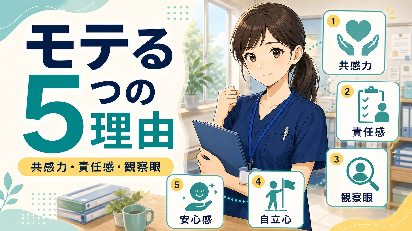 介護職の女性がモテる5つの理由