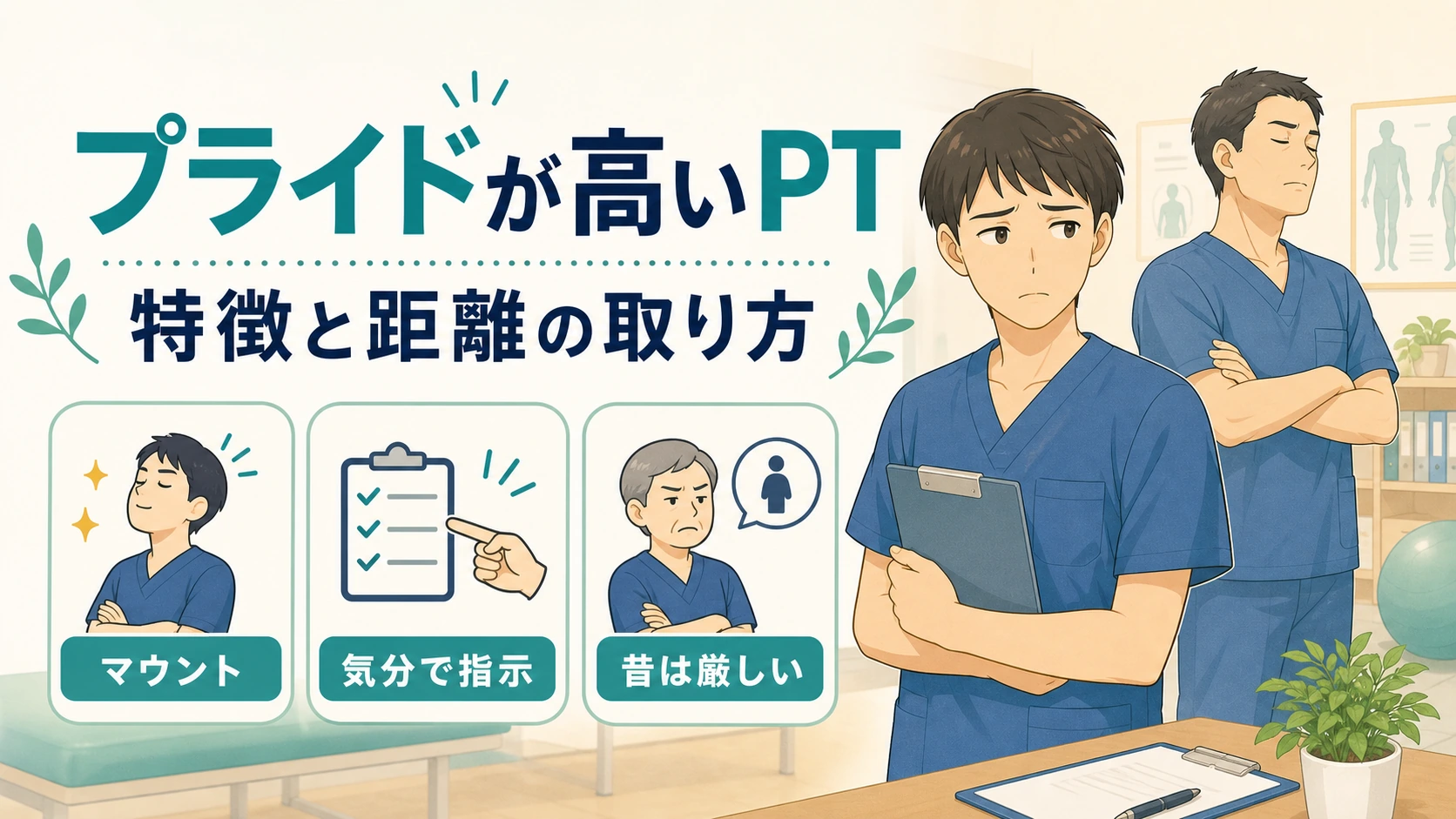 プライドが高いPTの特徴と距離の取り方を整理した図解