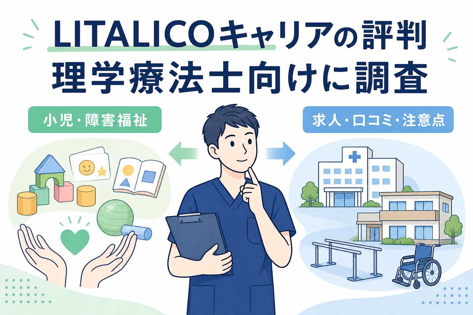 LITALICOキャリアの評判は?理学療法士向けに元PTが調査