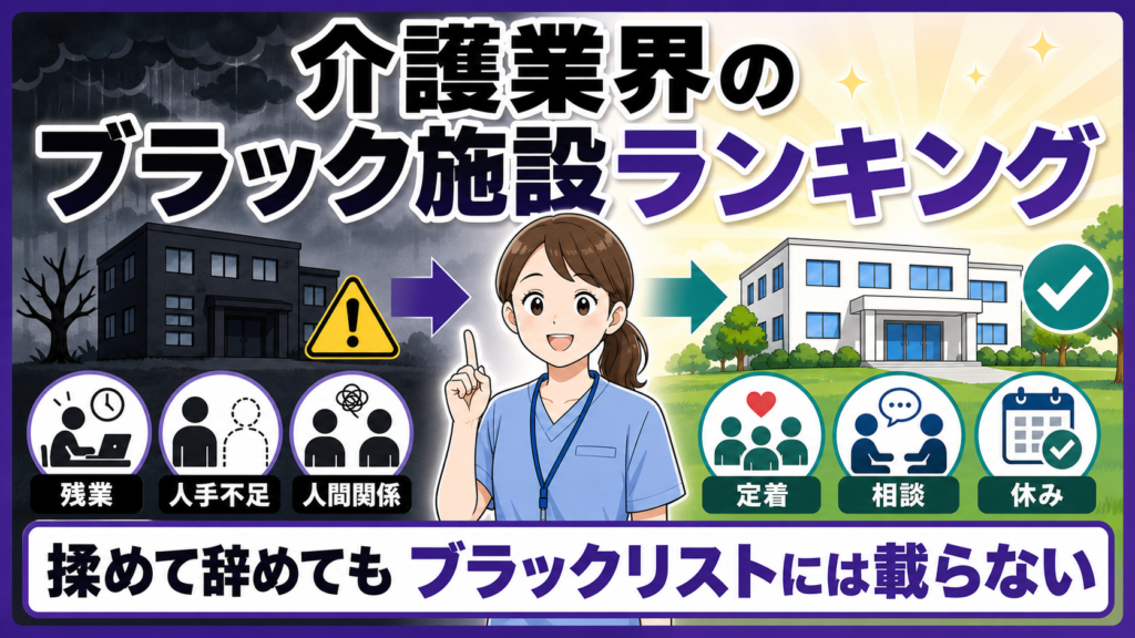 介護業界のブラック施設ランキング7選｜揉めて辞めても載らない