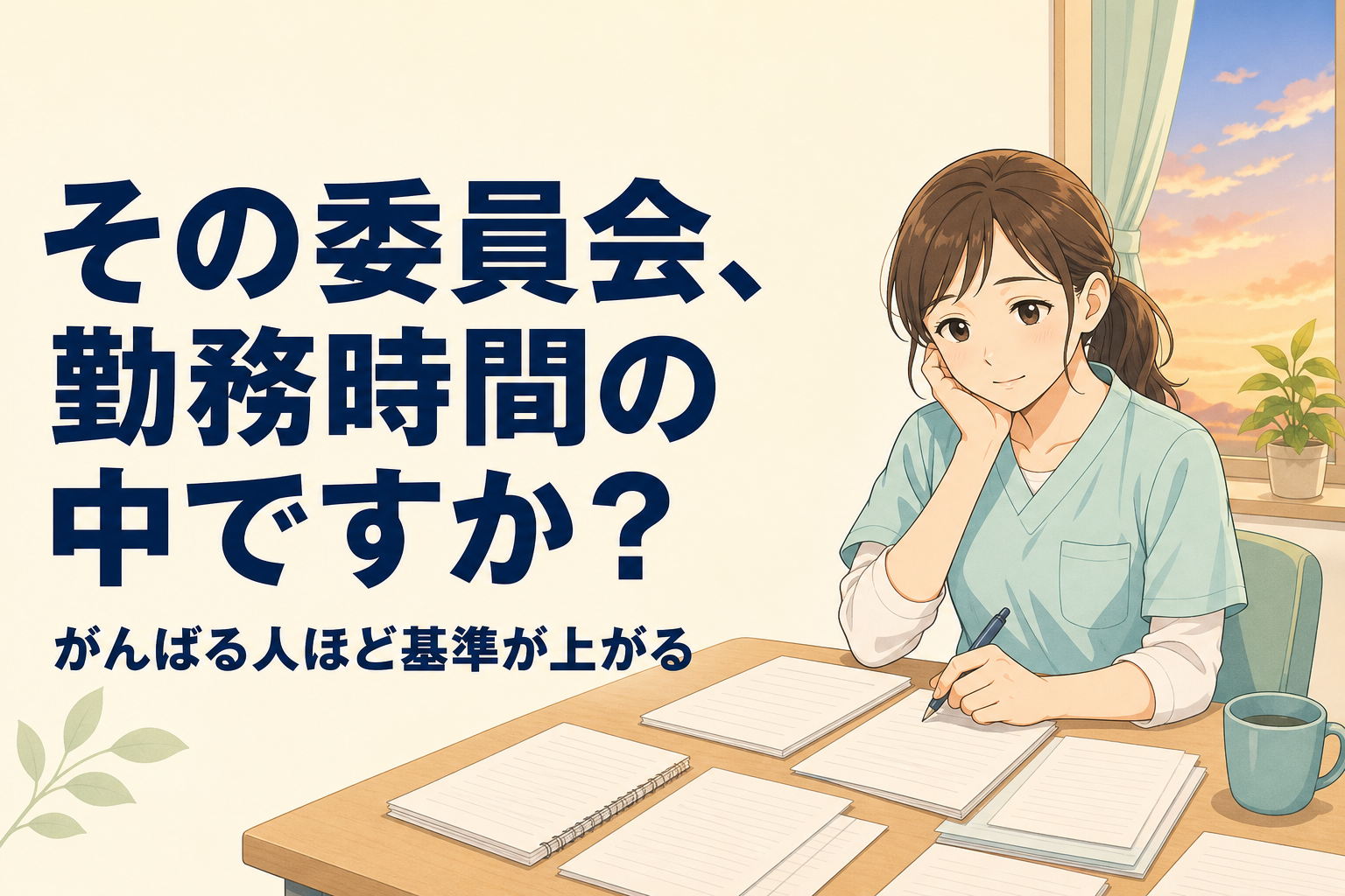 介護職の委員会がしんどい!やる気のある人ほど職場の基準を上げてしまう問題について