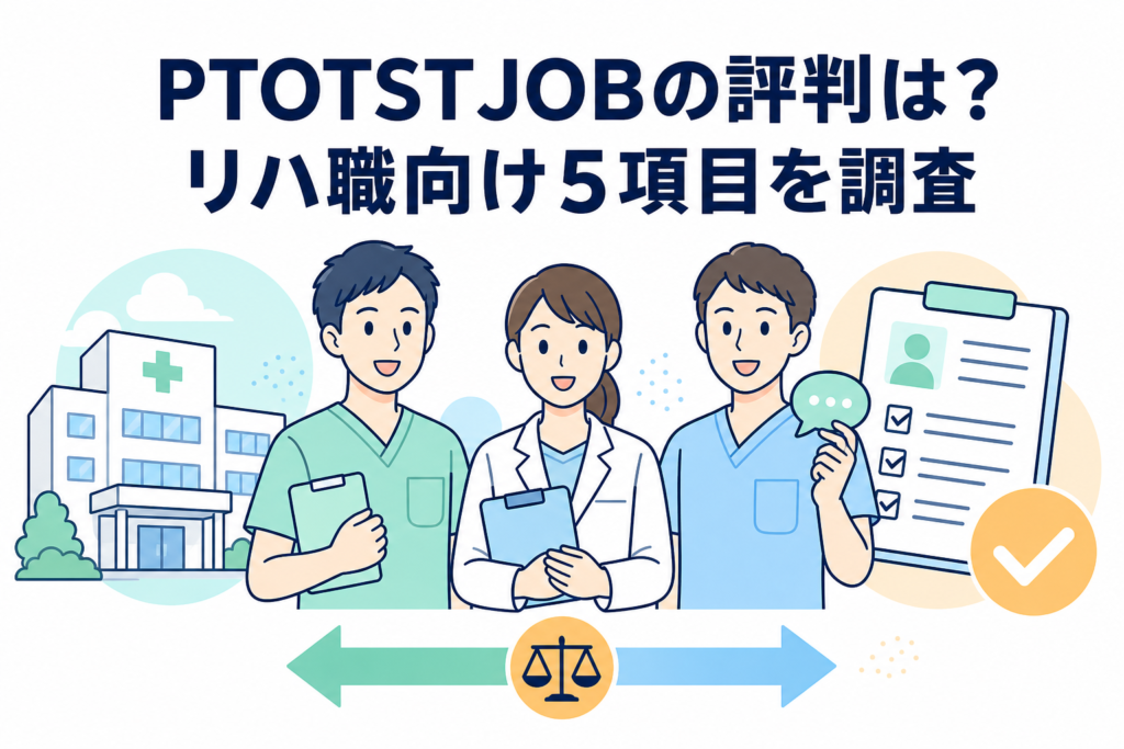 PTOTSTJOBの評判は？元PTがリハ職向け5項目を調査