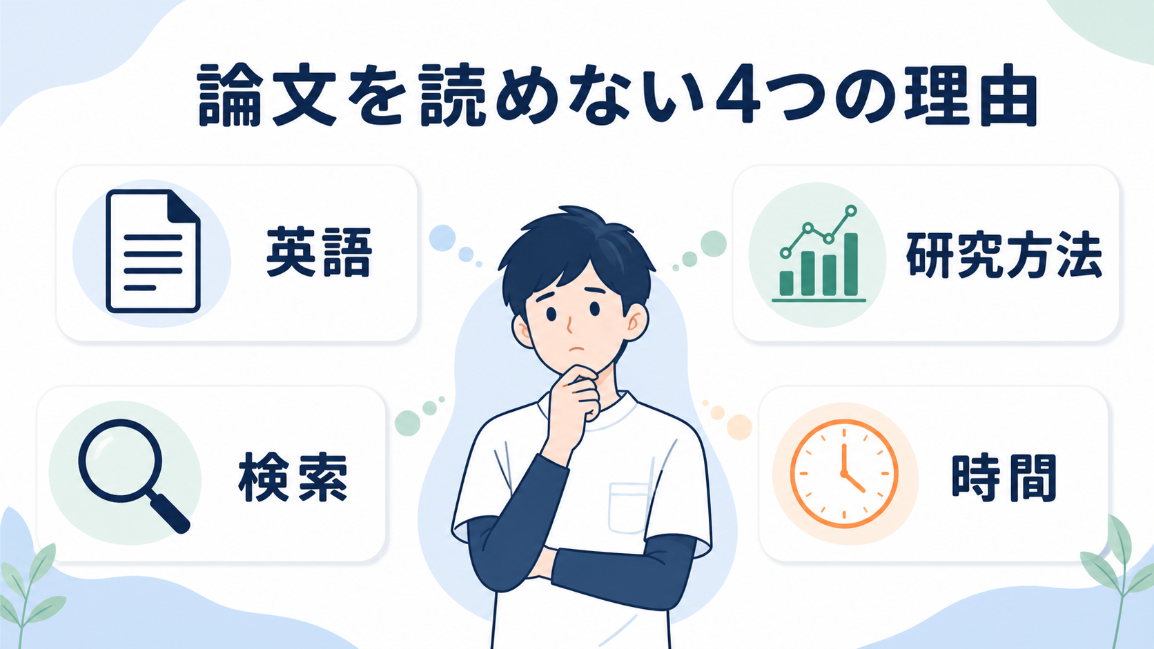 理学療法士が論文を読めない英語・研究方法・検索・時間の4つの理由