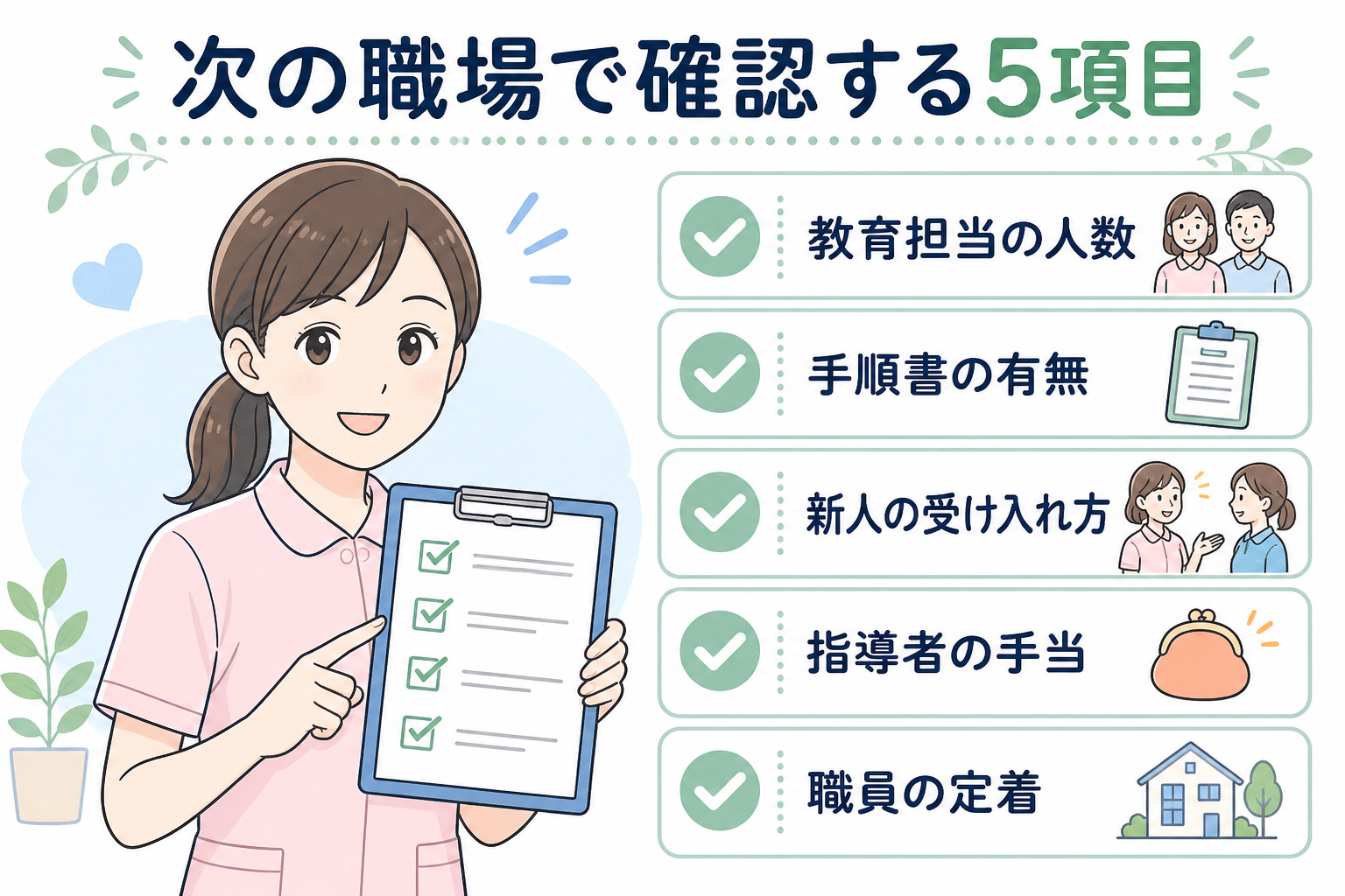 体制が変わらない職場のサインと次に確認する5項目の図