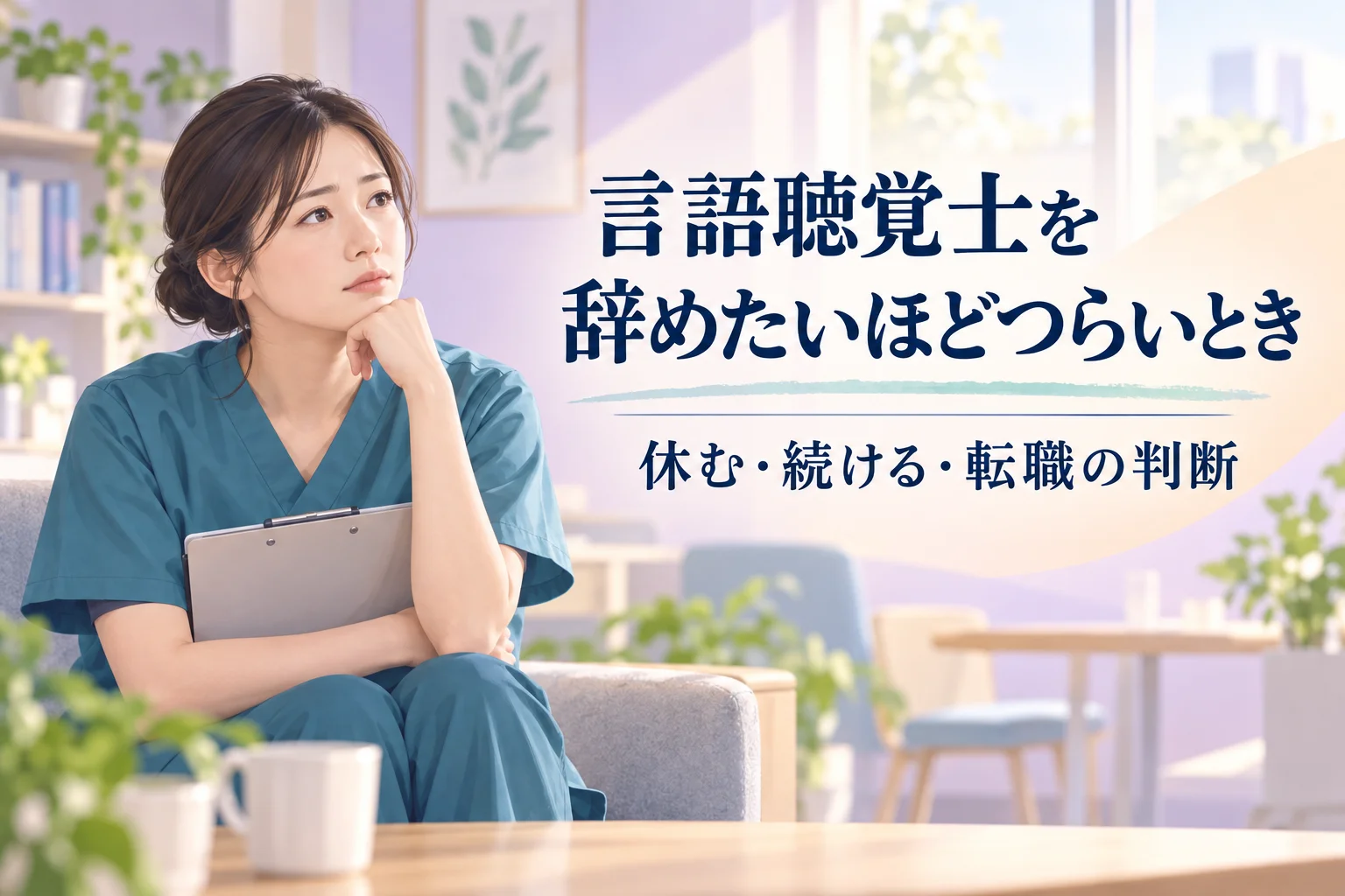 言語聴覚士を辞めたいほどつらいとき｜職場を変える判断と次の選び方